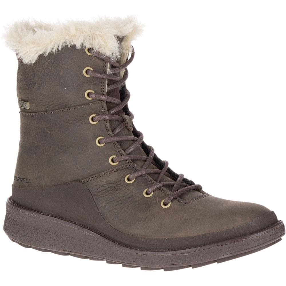 Merrell Womens/Ladies Tremblant Ezra Lace Polar Leather Snow Boots UK Size 5 (EU 38, US 7.5)