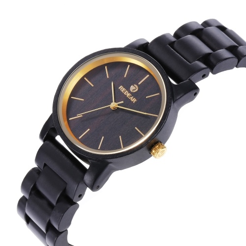 Montre en bois pour hommes REDEAR montre en bois analogique Quartz Ultra léger affaires décontractées montres montre-bracelet ses et ses amants ensemble