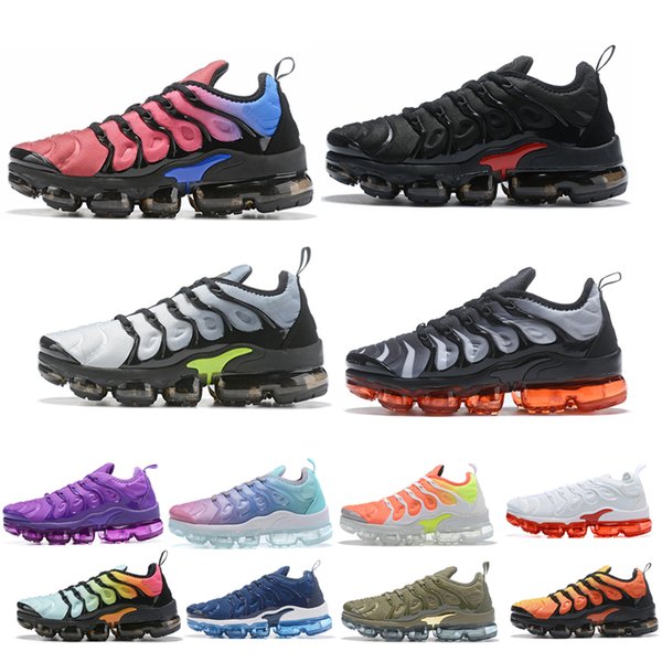 runner shoes men women Plus Tn black electric green metallic gold coastal blue pink sea be true OG mens outdoor Sneakers US 13