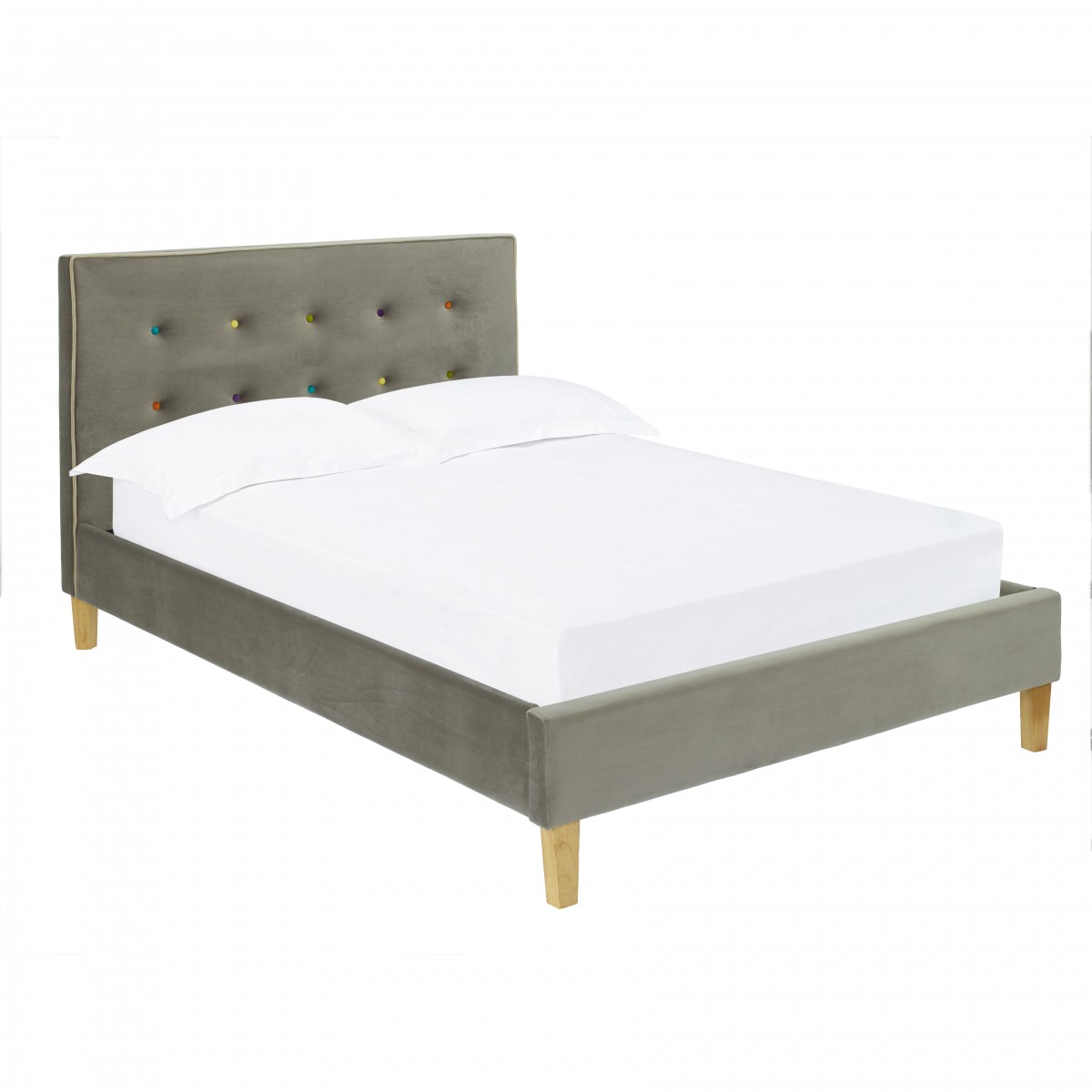 LPD Camden Fabric Upholstered Bed Frame - Single