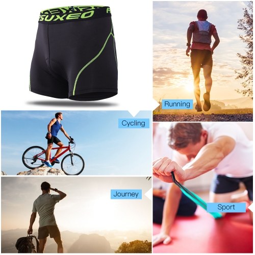 ARSUXEO Men's Cycling Underwear 3D Padded Bike Bicycle MTB Shorts