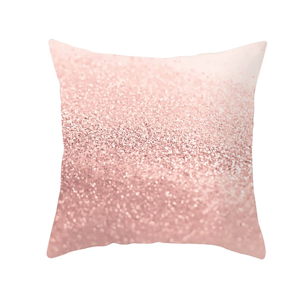 lychee pink marble series printed cushion case colorful polyester 45x45cm cushion cover for bedroom home office