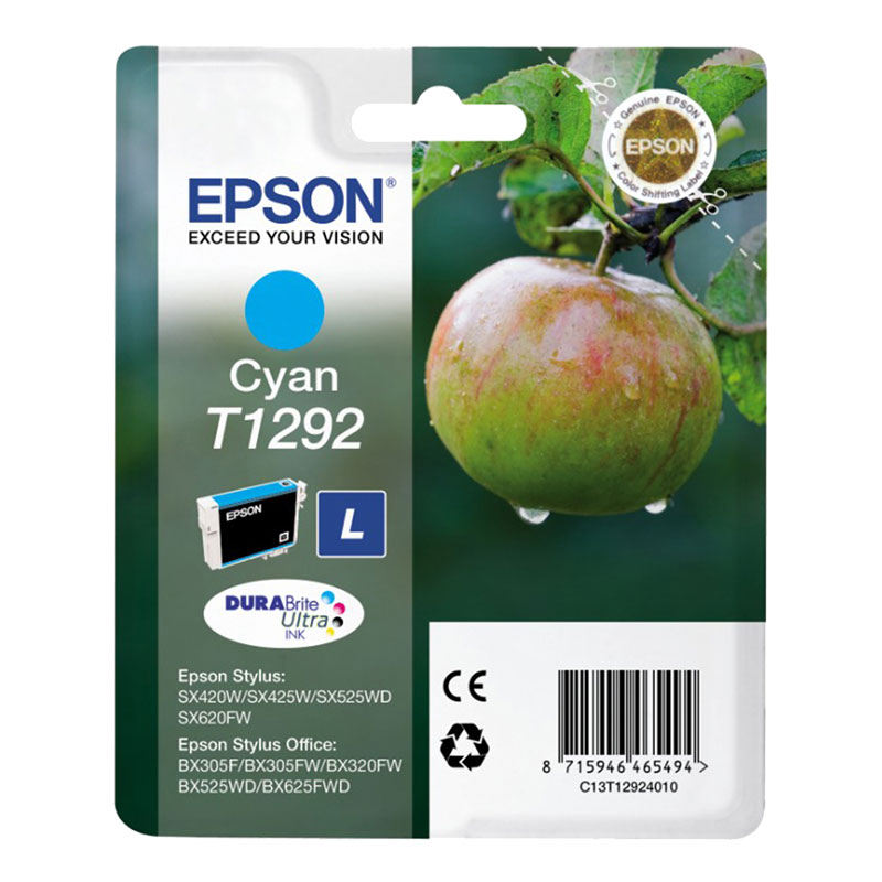 Epson Original T1292 Apple Ink Cartridge 7ml Cyan