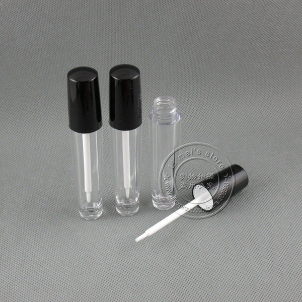 tm-lg886 classic style lip gloss container with nylon brush applicator 5.5ml empty lip gloss bottle with brush 250pcs/lot