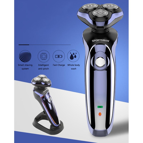 4d digital display multifunction electric shaver wet & dry electric razor for men usb rechargeable waterproof beard shaving tool