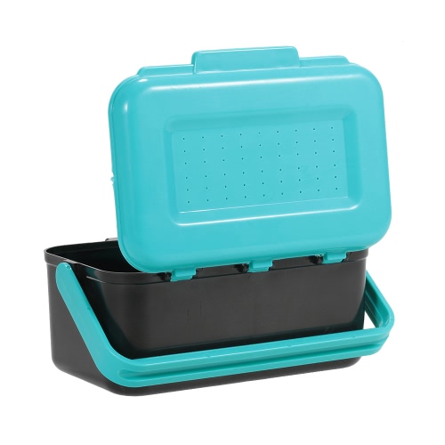 Pêche Portable Lure Box Case en direct appât appât crochet Earthworm Portement taille Case boîte de pêche
