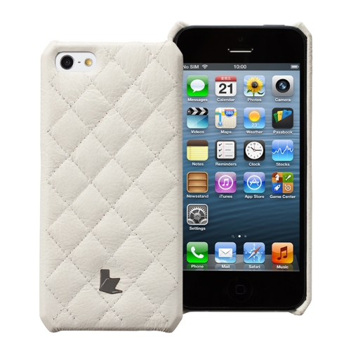 Jisoncase Matelasse Genuine Leather Case für iPhone 5