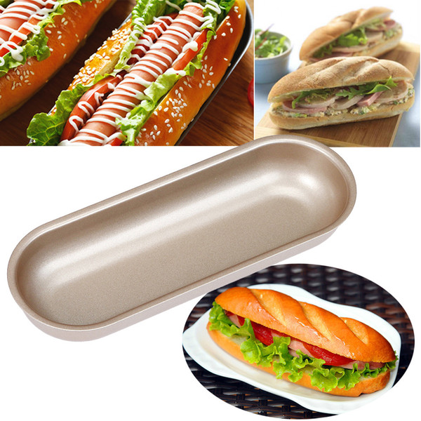 for dog carbon steel mold kitchen baking bun pan bread mould non stick bakeware 7 inch oval cake mold moldes para reposteria