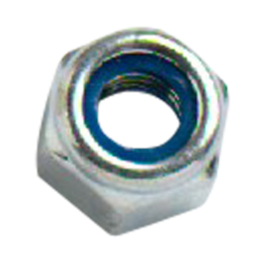 Self Locking Nuts with Nylon Insert, BZP Steel M6 (50 Pack)