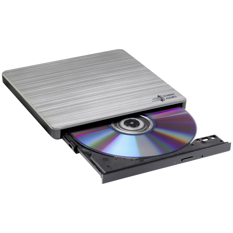 LG 8x USB 2.0 Portable Slim DVD-RW - Silver