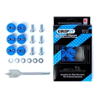 GTVKIT TV Wall Mounting kit 6 Pack - Blue & Silver