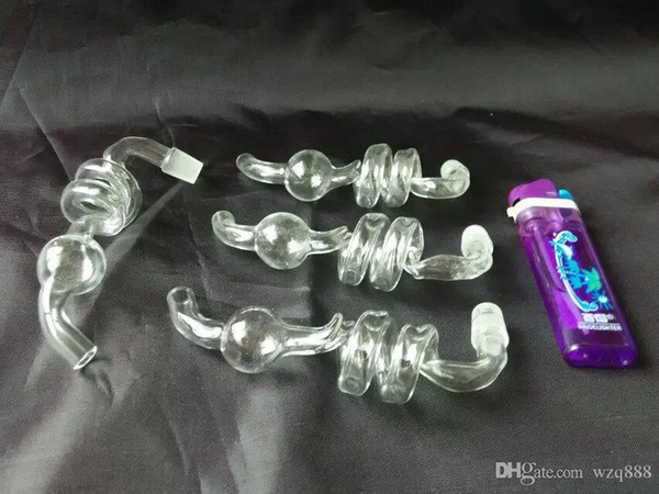Spiral plate Wholesale Glass bongs Oil Burner Glass Water Pipes Oil Rigs Smoking Free