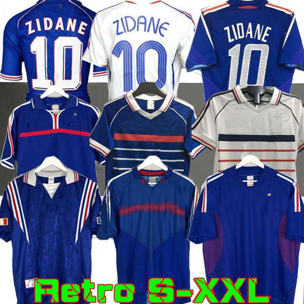 1998 RETRO FRANC ZIDANE HENRY soccer jersey 1996 2004 Football 1984 shirt Trezeguet 1982 finals 2006 Deschamps 2000 Pires Maillot de footbal
