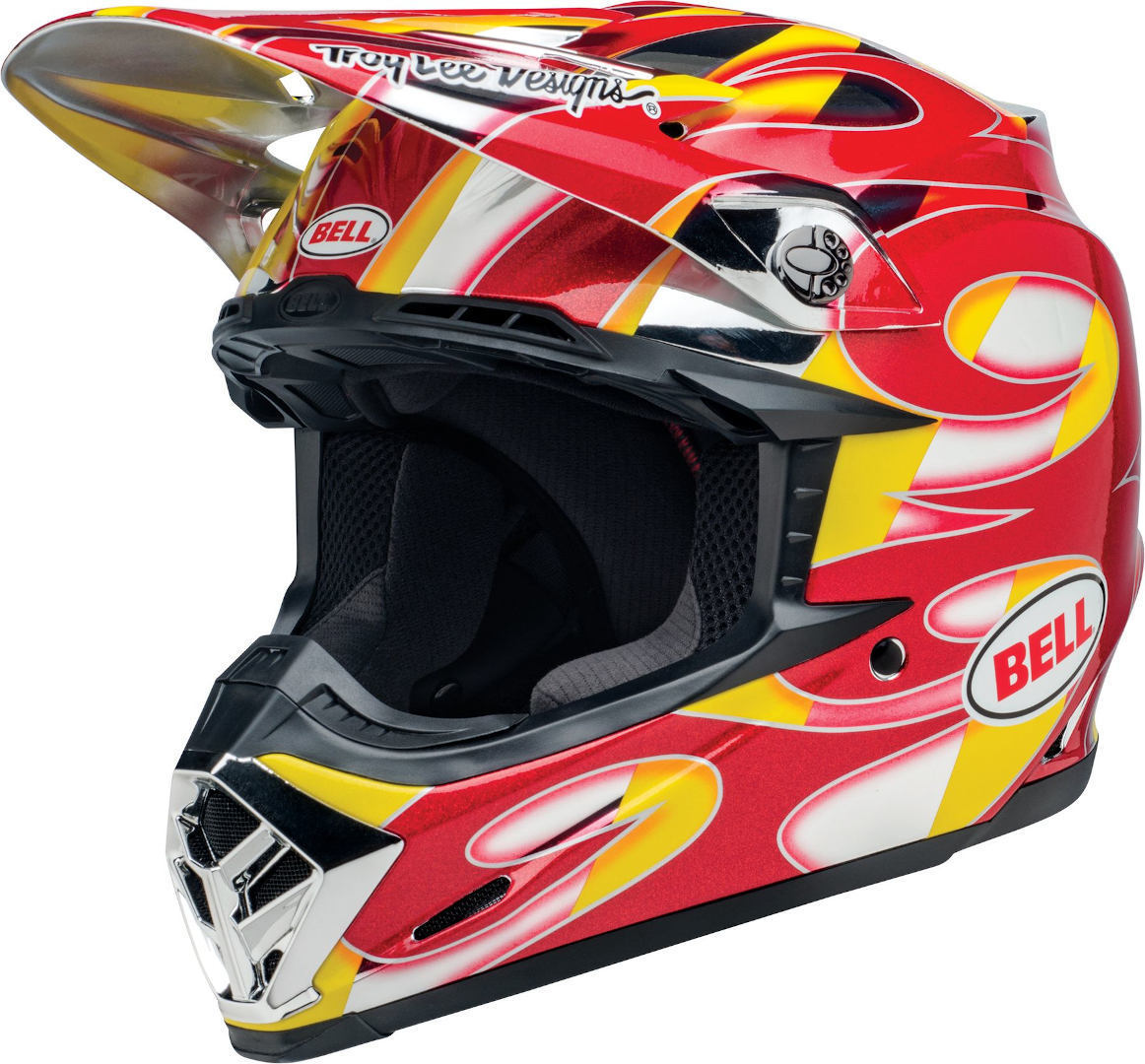 Bell Moto-9 Mips McGrath Replica Motocross Helm Rot Gelb L