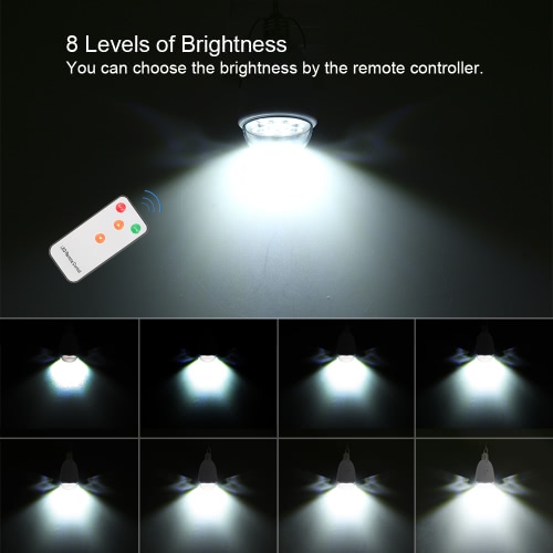 Tomshine 12LEDs Rechargeable Remote Control Solar Powered Bulb