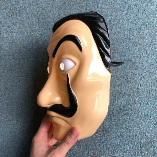 Face Mask La Casa De Papel Mask Salvador Dali Mascara Masque Money Heist Cosplay Props Toy