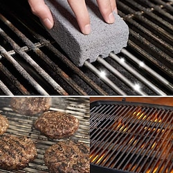 1pc BBQ Grill Cleaning Brick - Effortlessly Remove Grease  Stains from BBQ Racks  Tools - Kitchen Decorating Gadget Lightinthebox