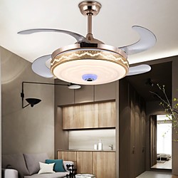 LED Ceiling Fan Light Modern 48 cm Single Design Ceiling Fan ABS Modern Style Minimalist Electroplated 110V-120V 220-240V Lightinthebox