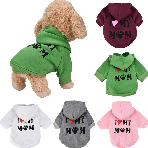 pet dog puppy clothes for small dogs clothing hoodie coat face printing costume soft t-shirt apparel yorkies chihuahua #01