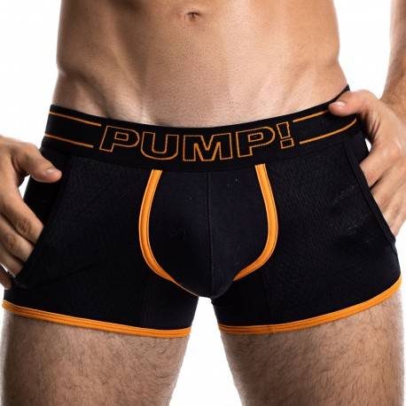 Pump! Jogger Nightlight Boxer - Black - Orange S