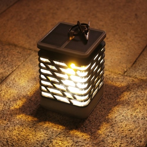 9LEDs Solar Power Energy Outdoor Dancing Flickering Candle Visual Effect Lamp