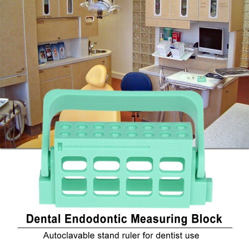 Dental Endodontic Measuring Block Autoclavable Stand Ruler Dentist Measurement Instrument Dental Tool