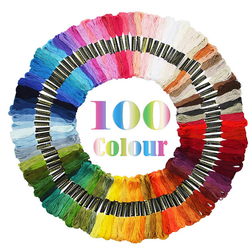 Premium Rainbow Color Embroidery Floss(50Colors/100Colors)