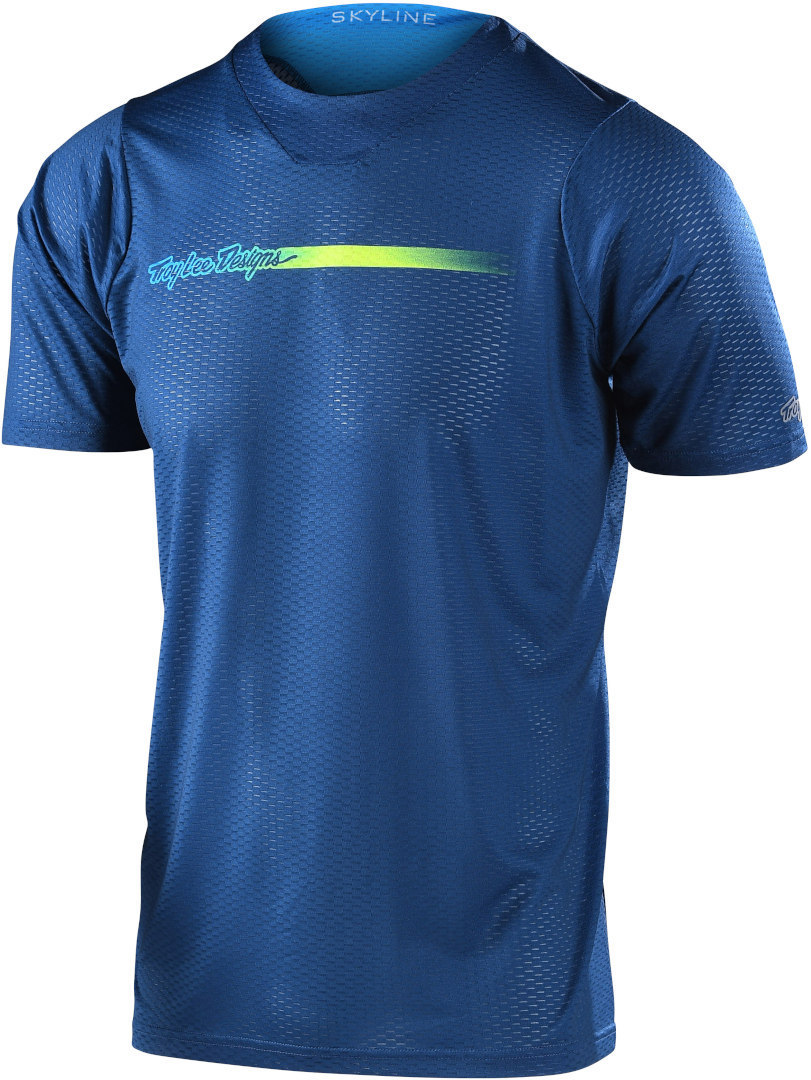 Troy Lee Designs Skyline Air Channel Bicycle T-Shirt, blue, Size L, blue, Size L
