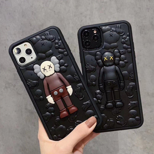 3d doll design silicone back cover for iphone 11 pro max x xs xr xs max 7 7plus 8 8plus luxury phone case designer cover