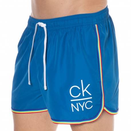 Calvin Klein Ck NYC Pride Swim Shorts - Royal XL