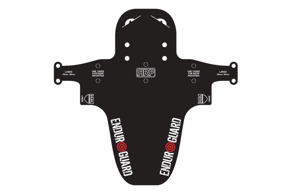 RAPID RACER PRODUCTS Enduroguard Mudguards-Black-Large