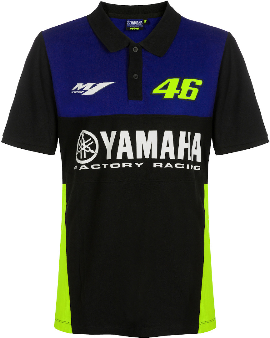 VR46 Yamaha Poloshirt Noir Bleu XS