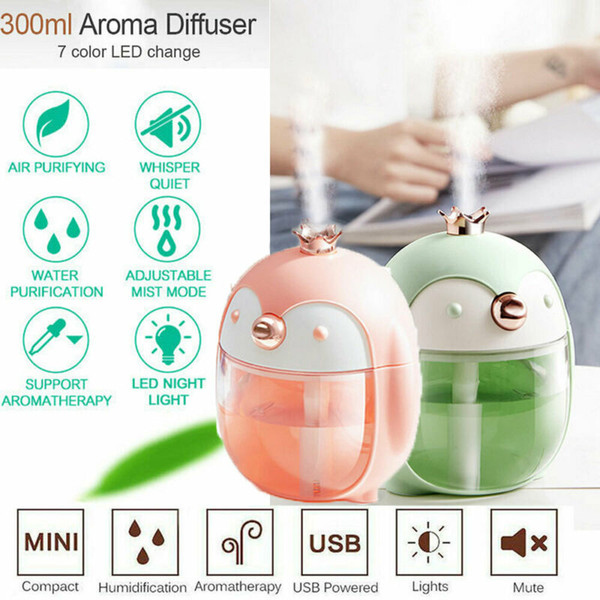 uk usb led 7 colour ultrasonic aroma diffuser air purifier humidifier