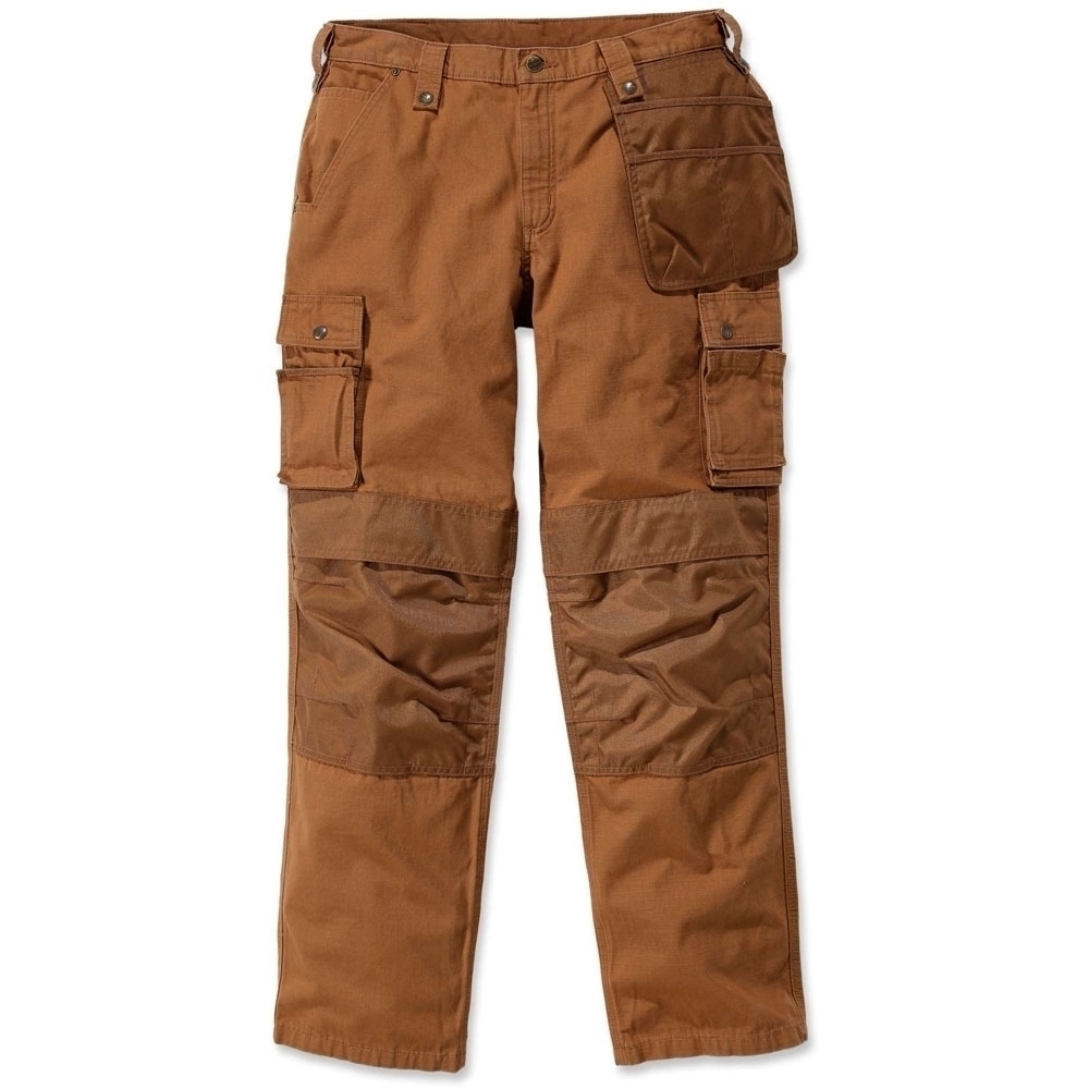 Carhartt Mens Multipocket Stitched Ripstop Cargo Pants Trousers Waist 40' (102cm), Inside Leg 28' (71cm)