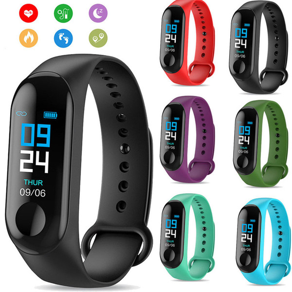m3 smart band sport bracelet fitness tracker reloj inteligente wristband monitor 0.96 inch heart rate monitor smart band