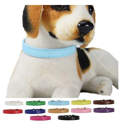 pet dog puppy cat kitten soft adjustable collar strap safety buckle collar