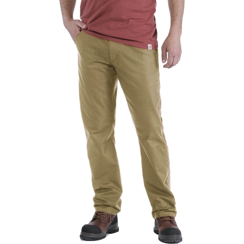 Carhartt Mens Rugged Stretch Relaxed Fit Chino Trousers Waist 36' (91cm), Inside Leg 32' (81cm)