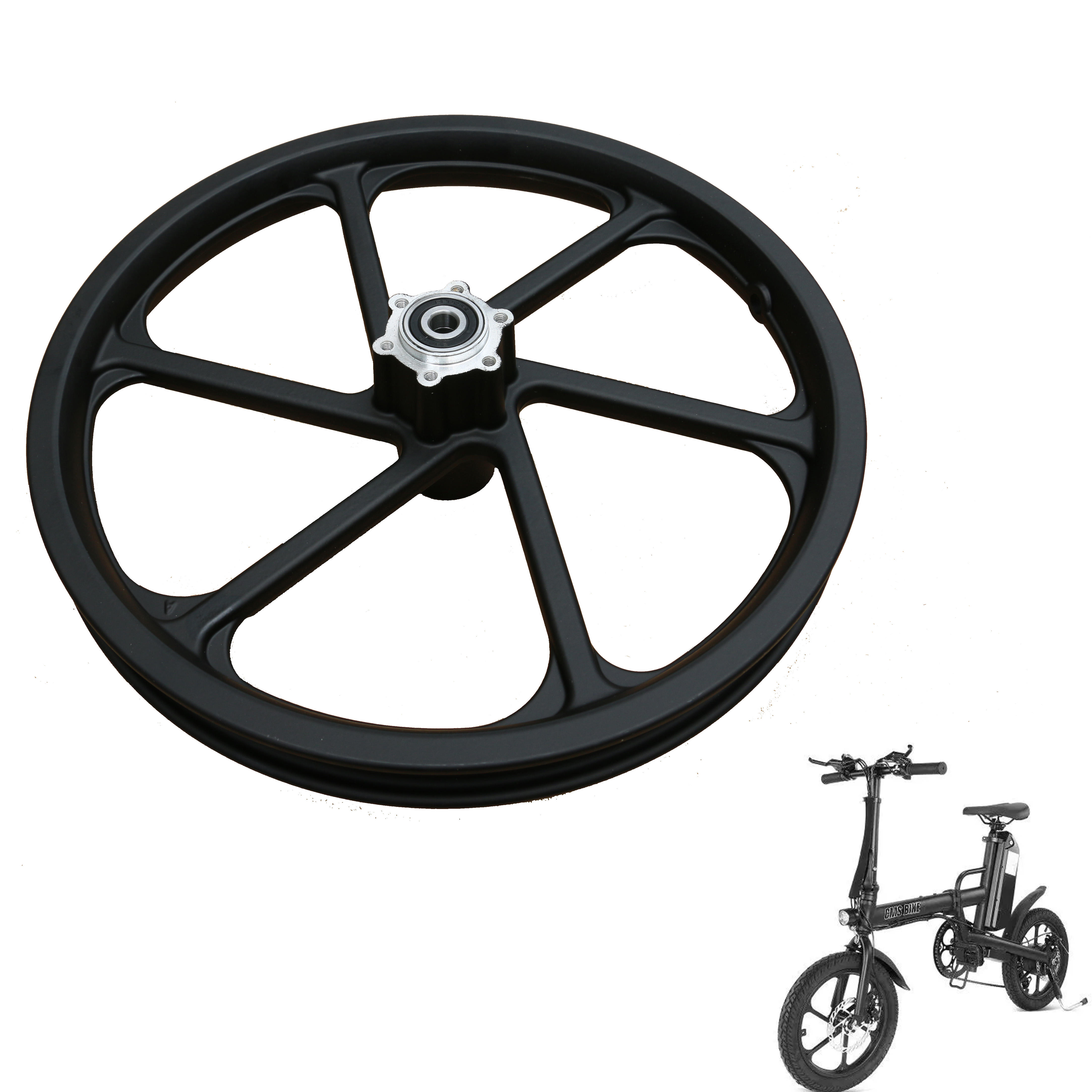 CMSBIKE 16 Inche Aluminum Alloy Front Wheel Hub For CMSBIKE F16 F16-PLUS Electric Bike