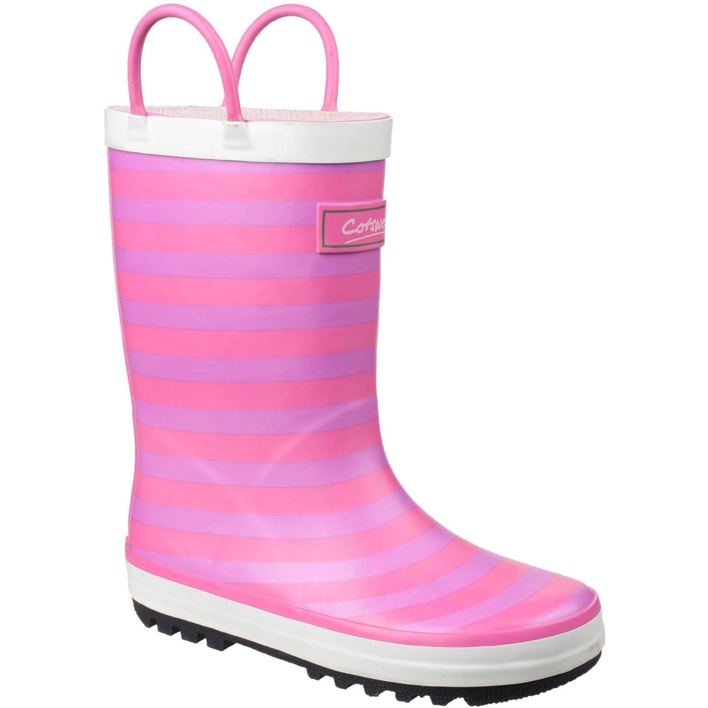 Cotswold Boys & Girls Captain Stripy Light Welly Wellington Boots UK Size 10.5 (EU 28.5, US 11.5)