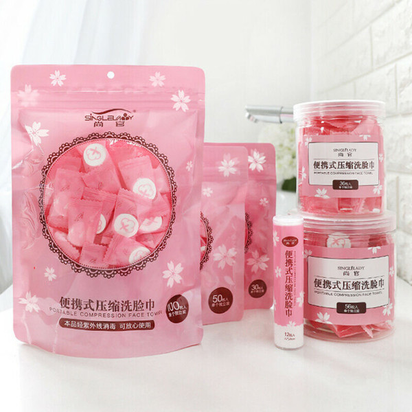 dry compressed coin disposable face towel baby wipes tablet travel tissue compressed towels