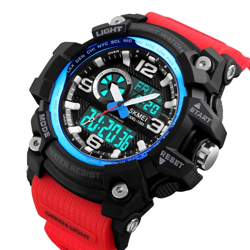 SKMEI Sport Digital Watch 5ATM Water-resistant Unisex Watches Backlight Wristwatch Male Female Chronograph