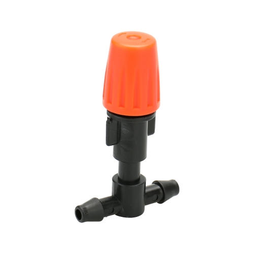 20pcs Small Size Plastic Adjustable Sprayer Nozzles Suits Garden Water Cooling Spray Sprinkler Nozzle Suit Drip Irrigation Pipe Equipment with Hose Connector
