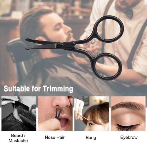 Beard Mustache Scissor Stainless Steel Eyebrow Nose Hair Shaver Trimmer Shear Mini Beauty Scissor
