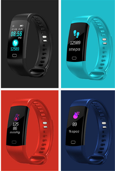 y5 smart bracelet wristband fitness tracker color screen heart rate sleep pedometer sport waterproof activity tracker