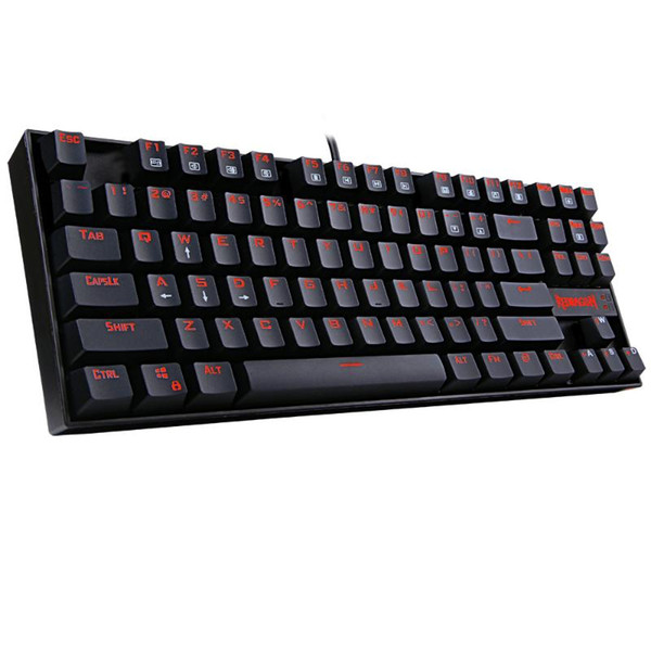 Redragon K552 KUMARA Mechanical Gaming Keyboard Red LED Backlit Blue Switches Ergonomic 87 Keys USB Wired Keyboard for PC Gamer