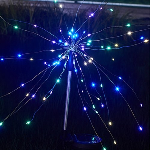 Solar-Feuerwerk-Lichter-Garten-Licht-im Freien wasserdichte Gras-Lampen-String-Landschafts-Licht 150 LEDs