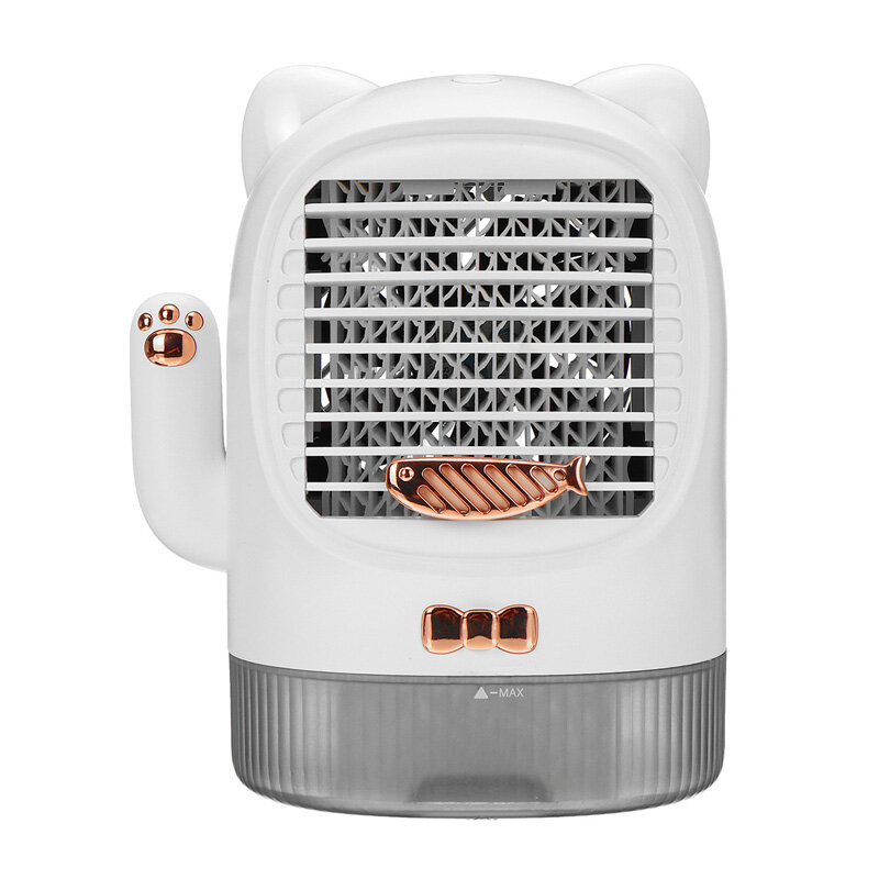 5v 5w 3 in 1 Mini USB Sterilizing Humidifying Air Cooler Lucky Cat Charging Air Conditioner Desktop Air Cooler Small Fan