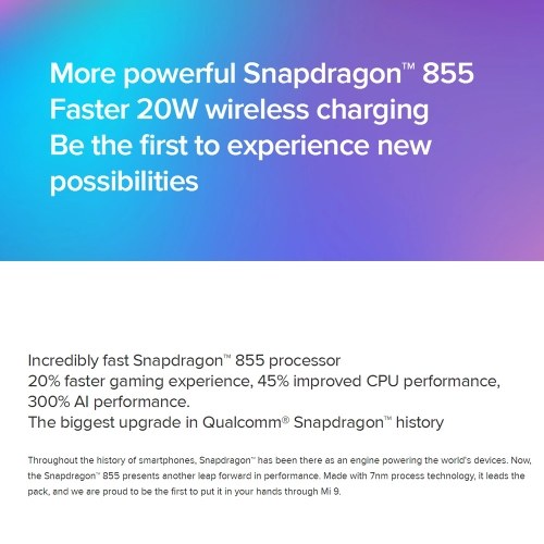 Version mondiale originale Xiaomi Mi 9