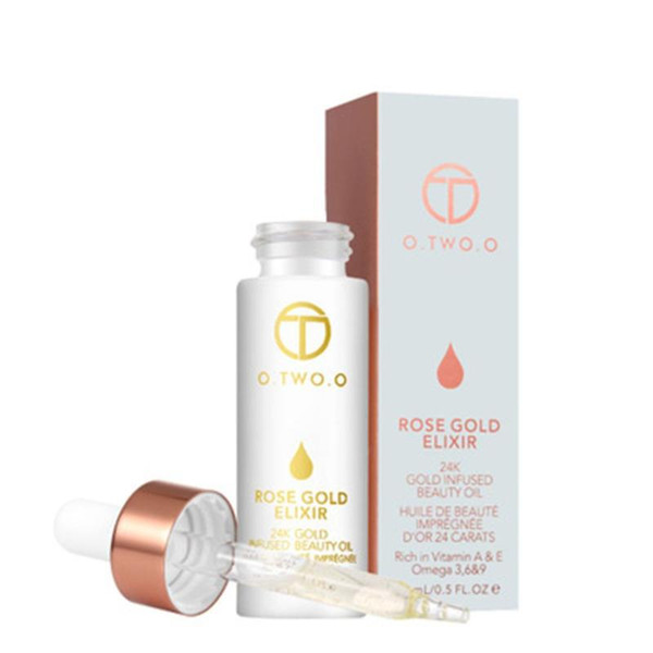 drop shipping 24k rose gold elixir skin make up oil for face essential oil before primer foundation moisturizing anti-aging