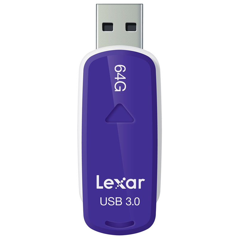 Lexar 64GB JumpDrive S37 USB 3.0 Stick 150MB/s - Lila